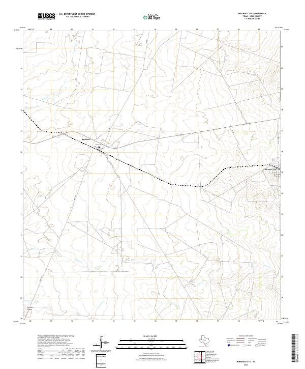 Mirando City 2022 topographic map thumbnail