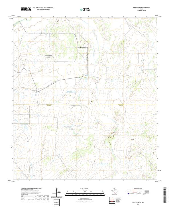 Mirasol Creek topographic map thumbnail