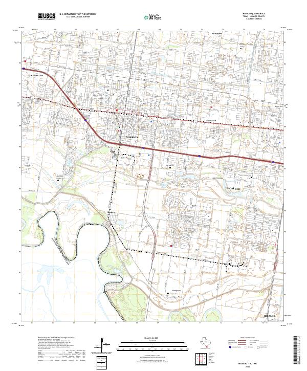 Mission topographic map thumbnail