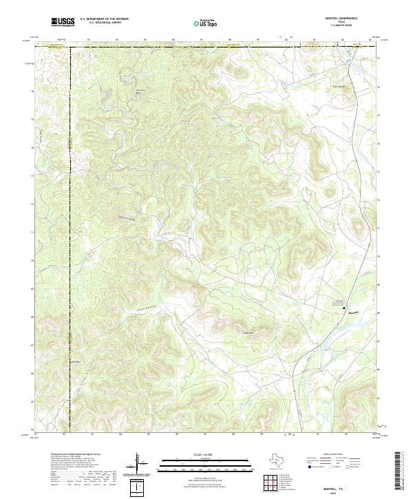 Montell 2022 topographic map thumbnail