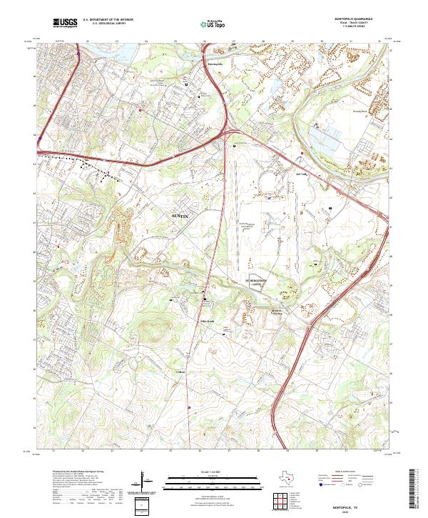 Montopolis topographic map thumbnail