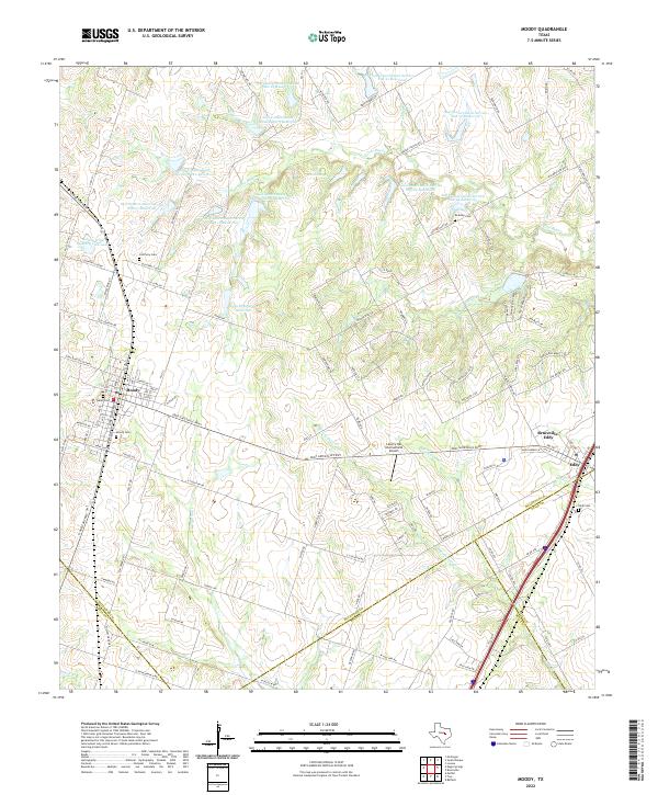Moody topographic map thumbnail