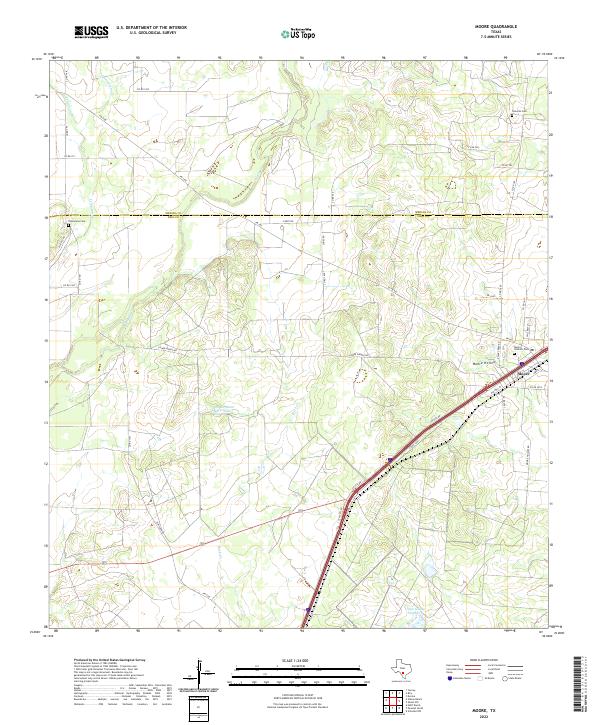 Moore topographic map thumbnail