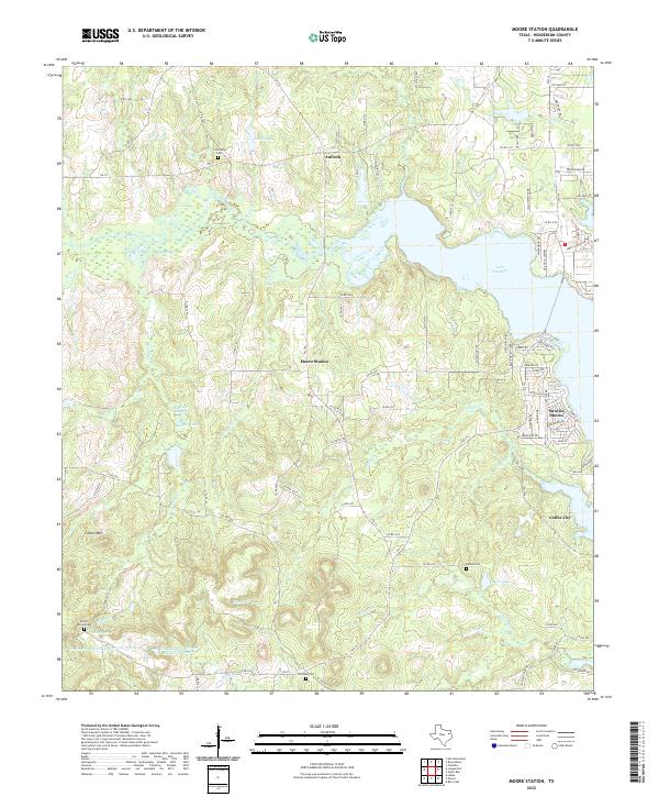 Moore Station topographic map thumbnail