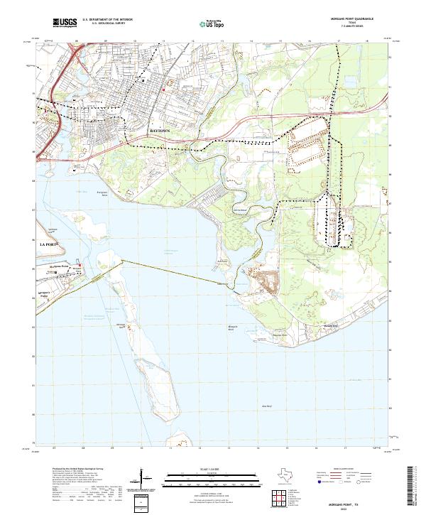 Morgans Point topographic map thumbnail