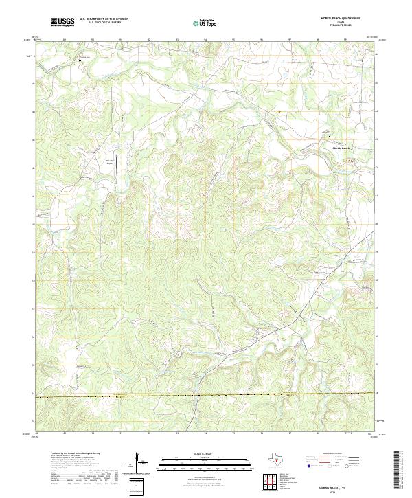 Morris Ranch 2022 topographic map thumbnail