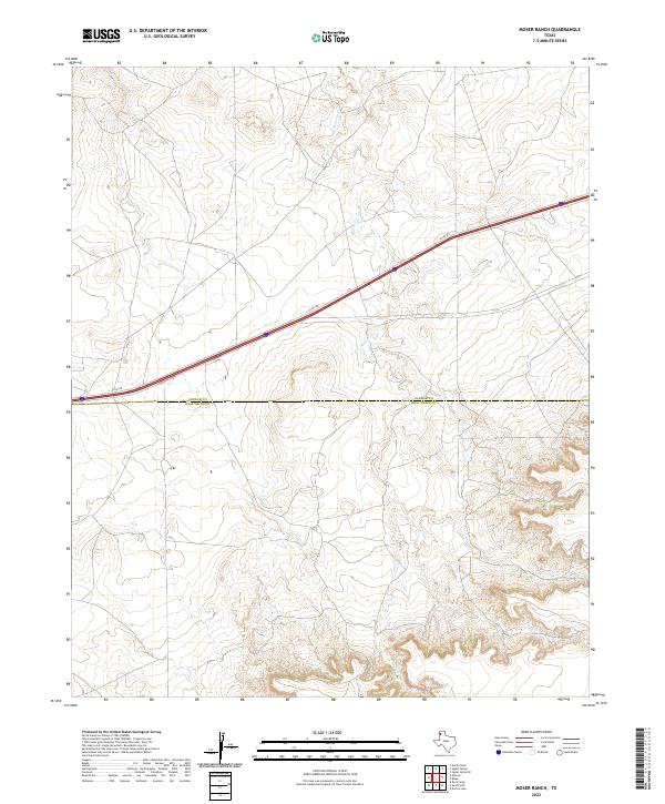 Moser Ranch topographic map thumbnail