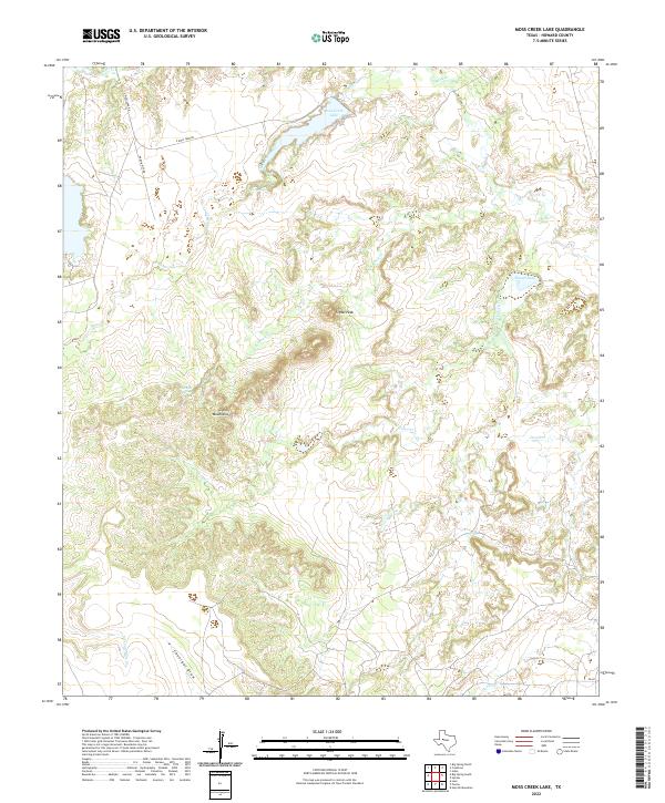 Moss Creek Lake topographic map thumbnail