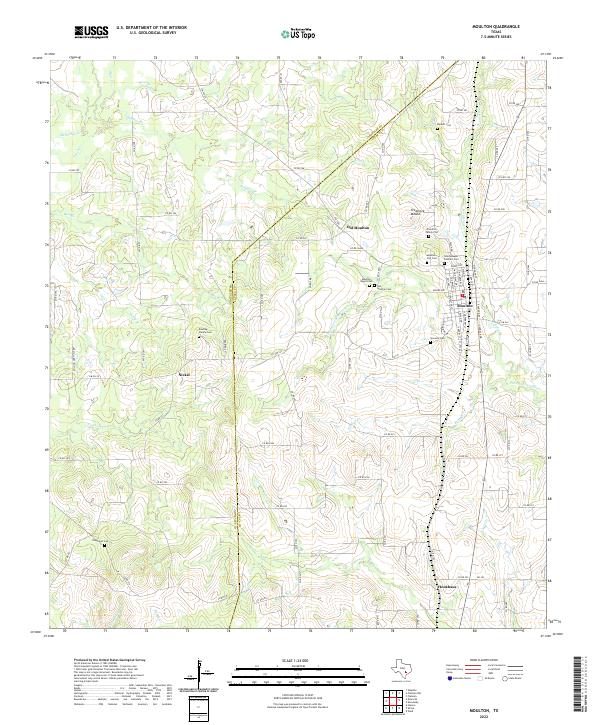 Moulton topographic map thumbnail