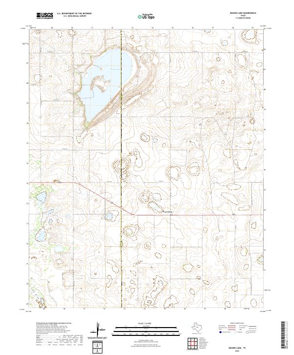 Mound Lake topographic map thumbnail
