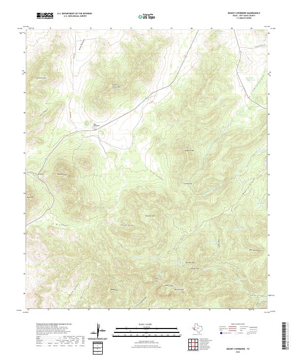 Mount Livermore 2022 topographic map thumbnail