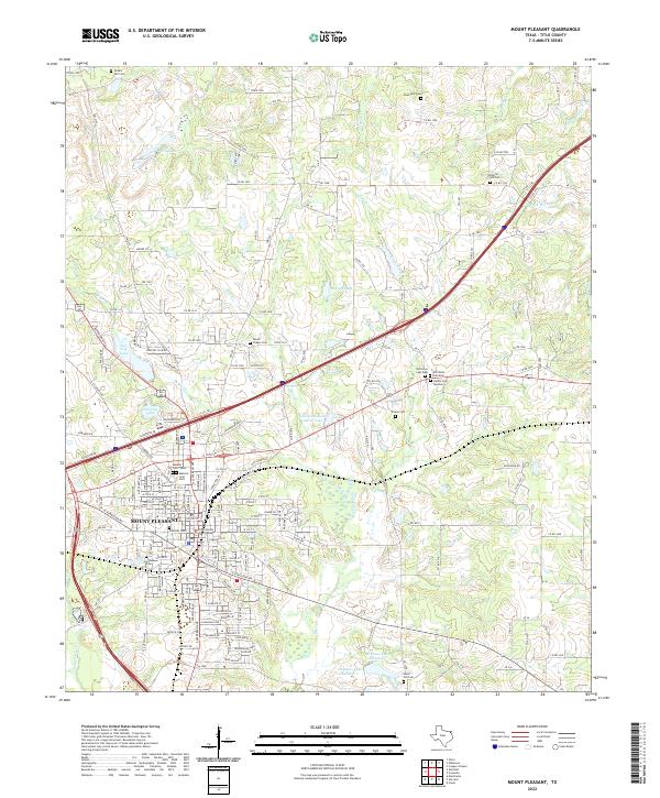 Mount Pleasant topographic map thumbnail