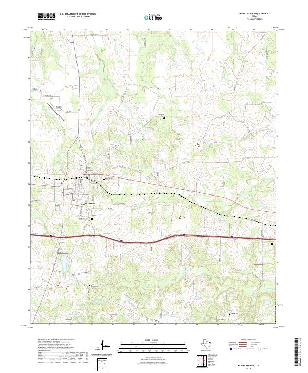 Mount Vernon topographic map thumbnail