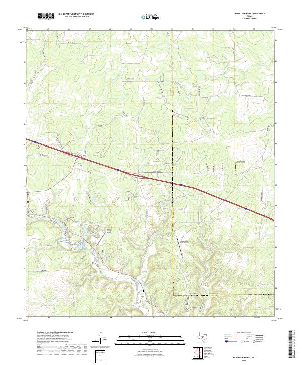 Mountain Home 2022 topographic map thumbnail