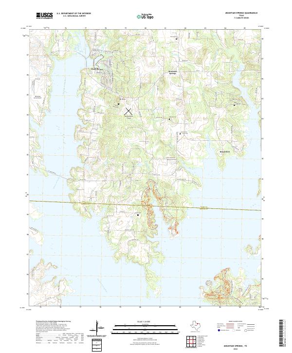 Mountain Springs topographic map thumbnail