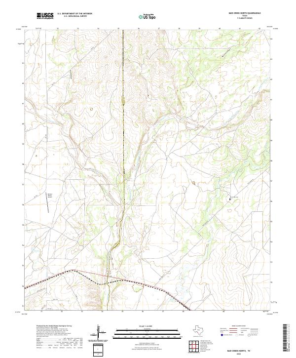 Mud Creek North topographic map thumbnail