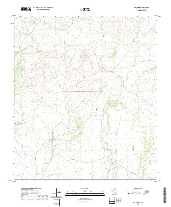 Mud Springs 2022 topographic map thumbnail