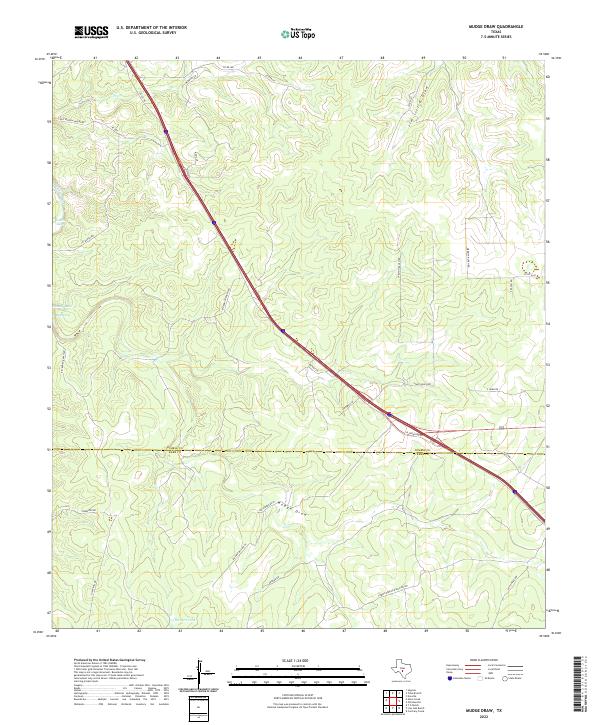 Mudge Draw 2022 topographic map thumbnail