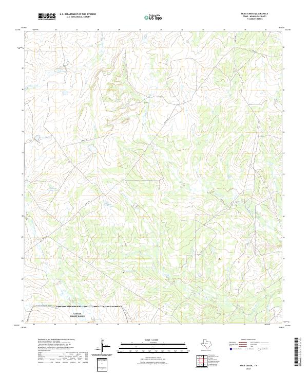 Mule Creek topographic map thumbnail