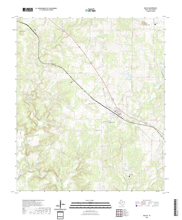 Mullin topographic map thumbnail