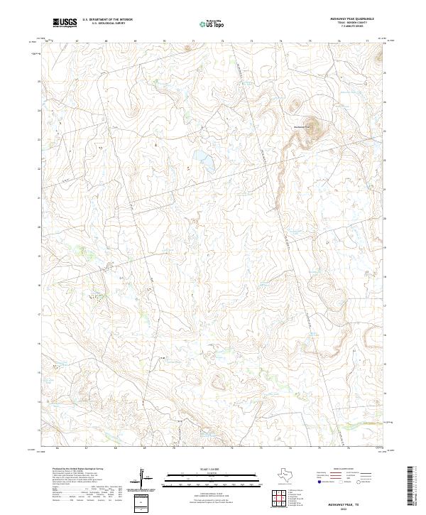 Mushaway Peak topographic map thumbnail