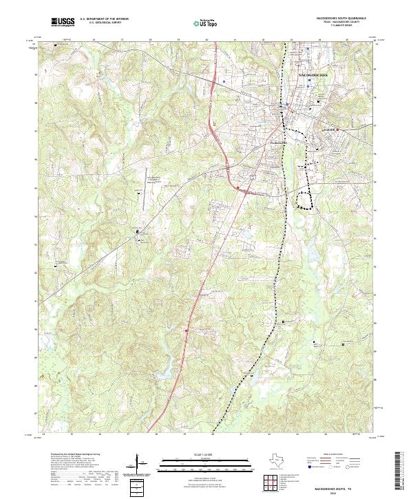 Nacogdoches South topographic map thumbnail