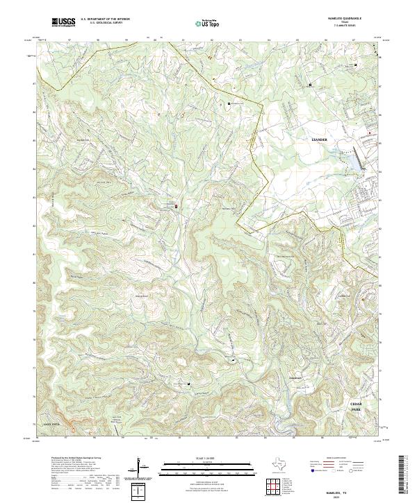 Nameless 2023 topographic map thumbnail