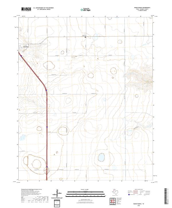 Nance Ranch topographic map thumbnail