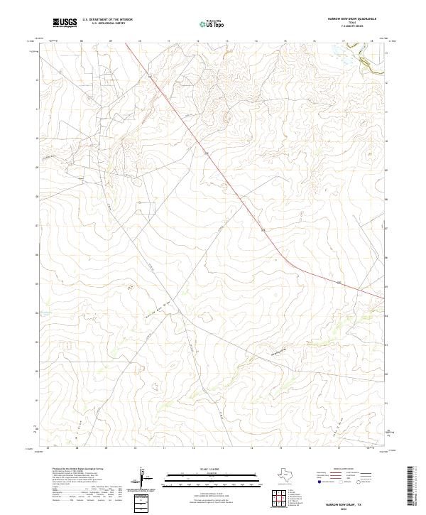 Narrow Bow Draw topographic map thumbnail