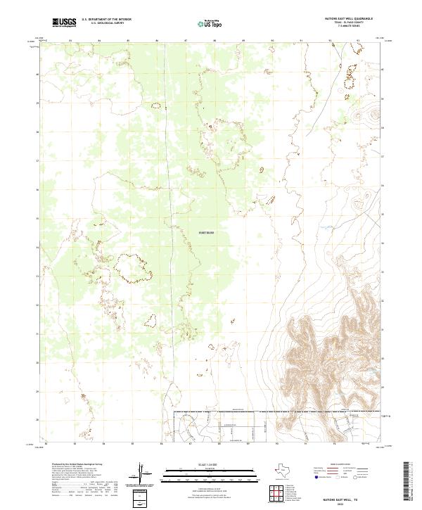 Nations East Well topographic map thumbnail