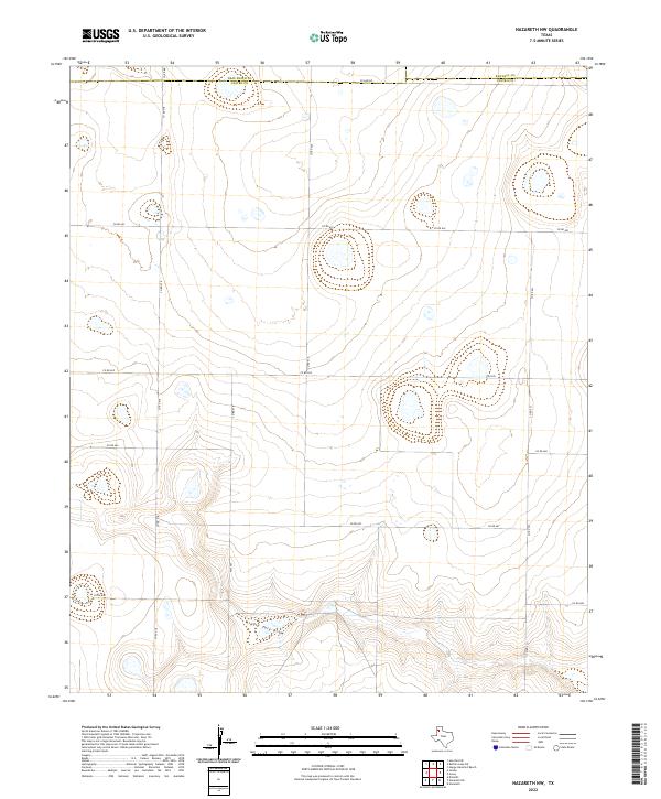 Nazareth NW 2022 topographic map thumbnail