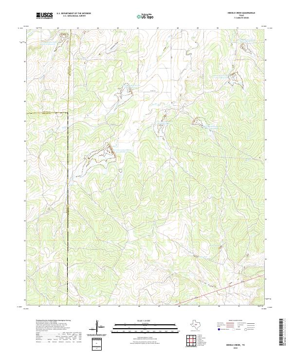 Needle Creek topographic map thumbnail