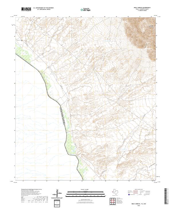 Neely Arroyo topographic map thumbnail