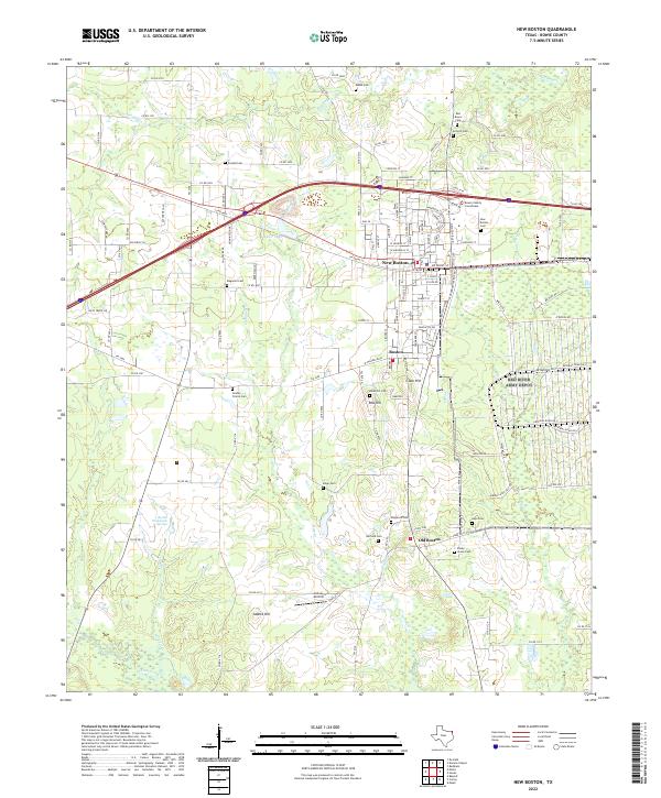 New Boston 2022 topographic map thumbnail