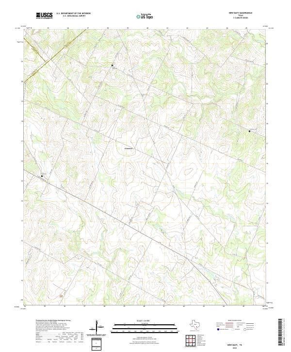 New Davy 2022 topographic map thumbnail