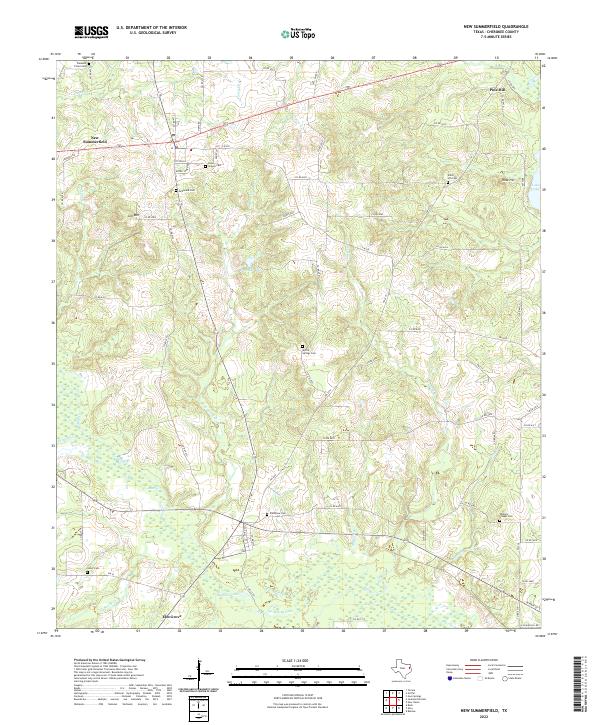 New Summerfield topographic map thumbnail