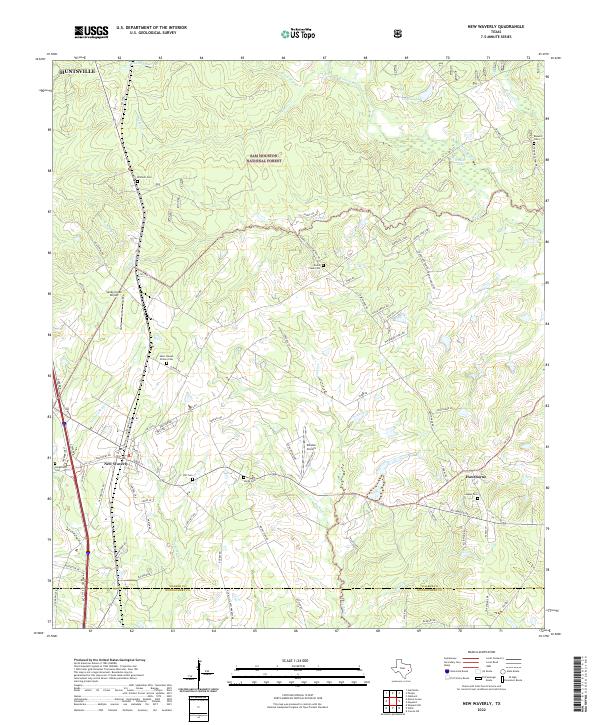 New Waverly 2022 topographic map thumbnail