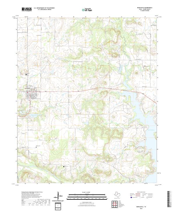 Newcastle topographic map thumbnail
