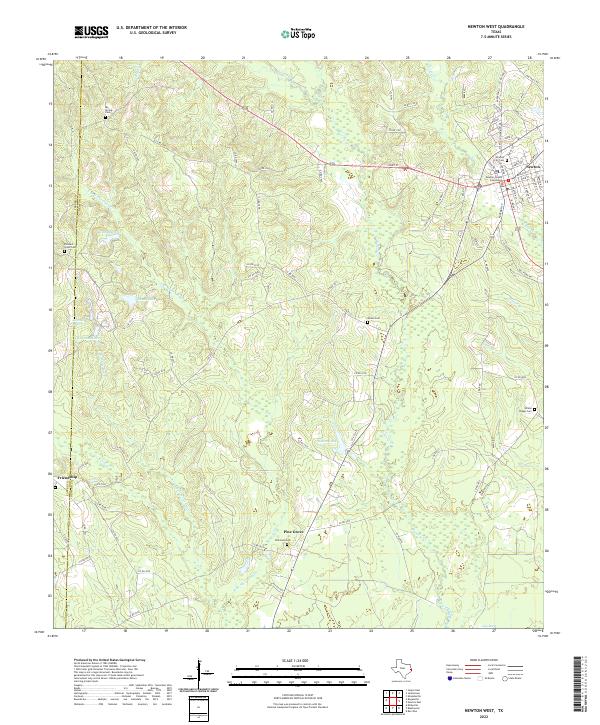 Newton West topographic map thumbnail