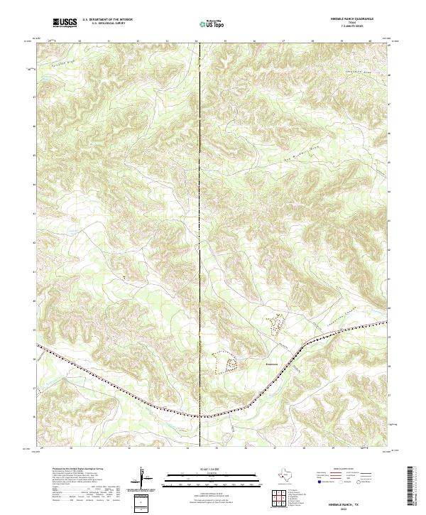 Ninemile Ranch 2022 topographic map thumbnail
