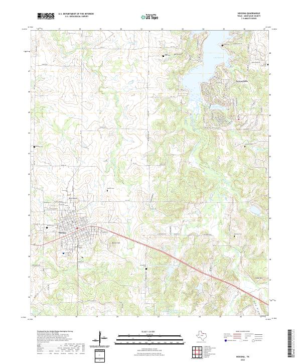 Nocona topographic map thumbnail