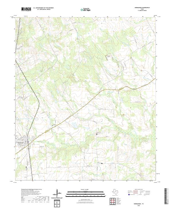 Normangee topographic map thumbnail