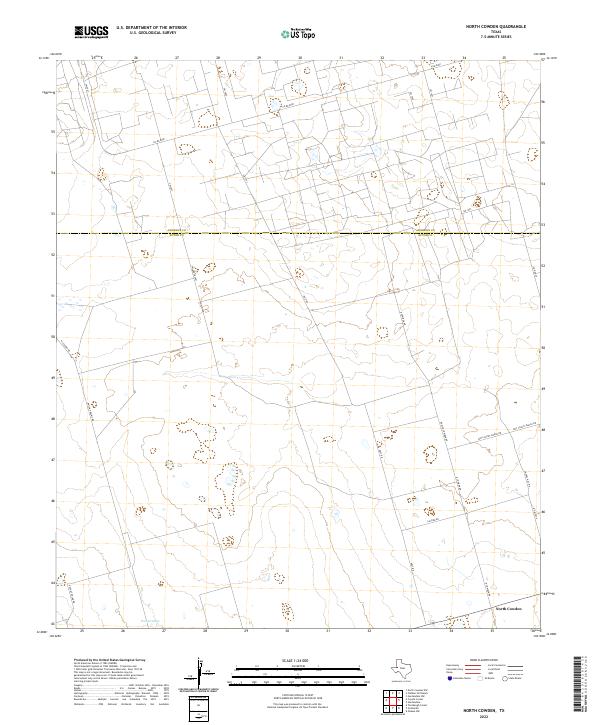 North Cowden topographic map thumbnail
