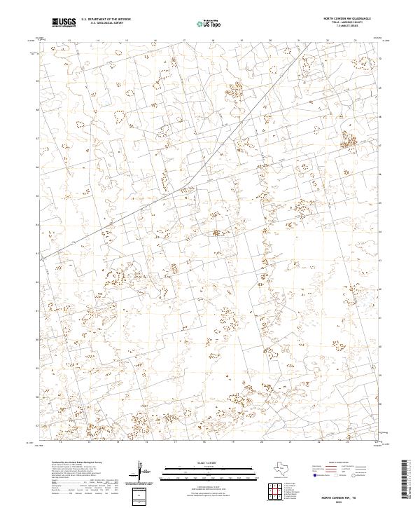 North Cowden NW topographic map thumbnail
