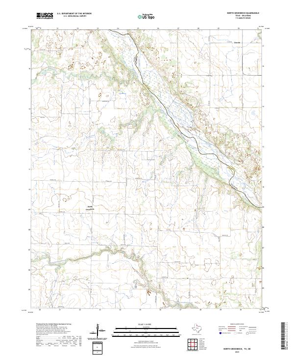 North Groesbeck topographic map thumbnail