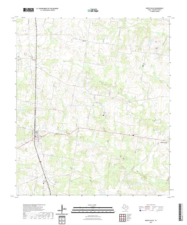 North Zulch topographic map thumbnail