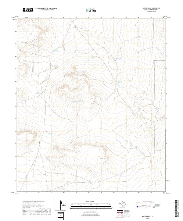 Norton Mesa topographic map thumbnail