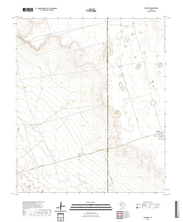 Notrees topographic map thumbnail
