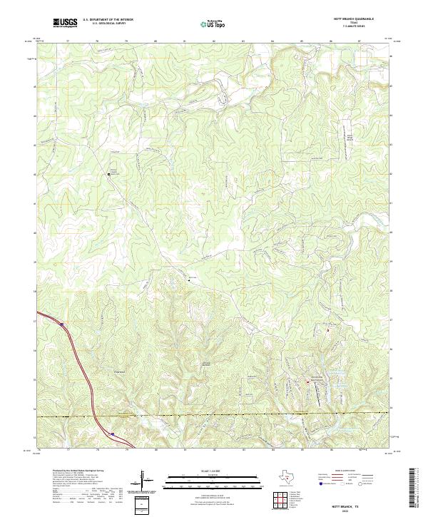 Nott Branch 2022 topographic map thumbnail