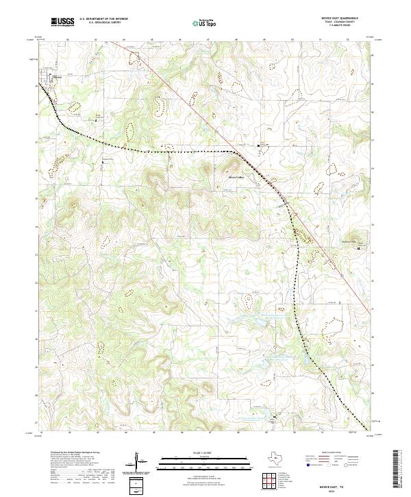 Novice East topographic map thumbnail